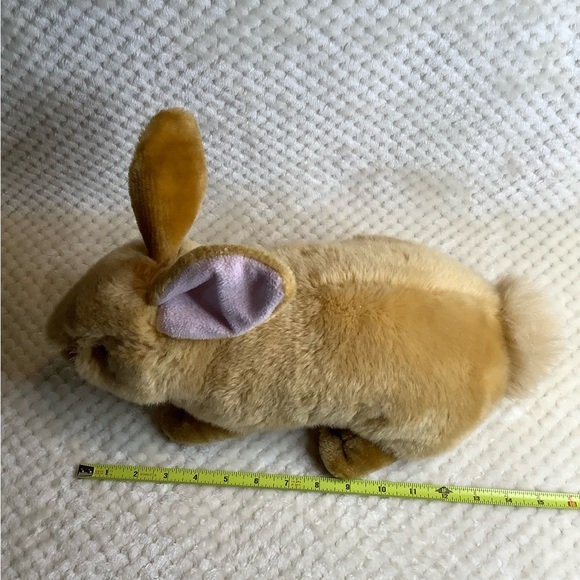 Realistic Plush Golden Tan Bunny Rabbit Stuffed Animal Toy Unbranded - Picture 11 of 11